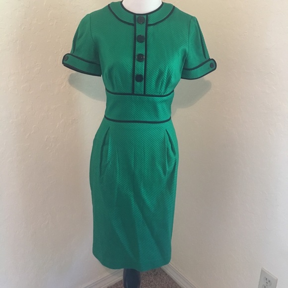 Green Maggy London Office Dress - Picture 2 of 5